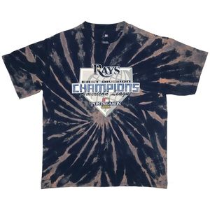 2008 Tampa Bay rays custom bleach dye T-shirt